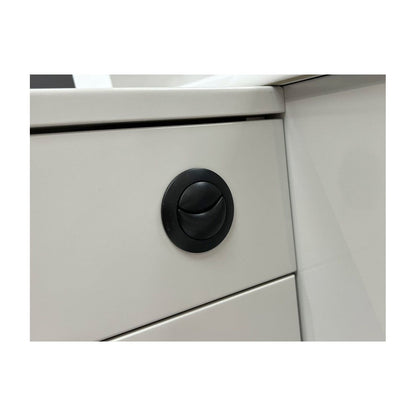 Dual Push Button Cover (Rod) - Matt Black