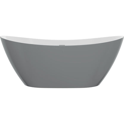 Goldie Freestanding 1700x780x690mm Bath - Grey