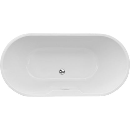 Cuito Freestanding 1655x745x580mm 0TH Bath - White