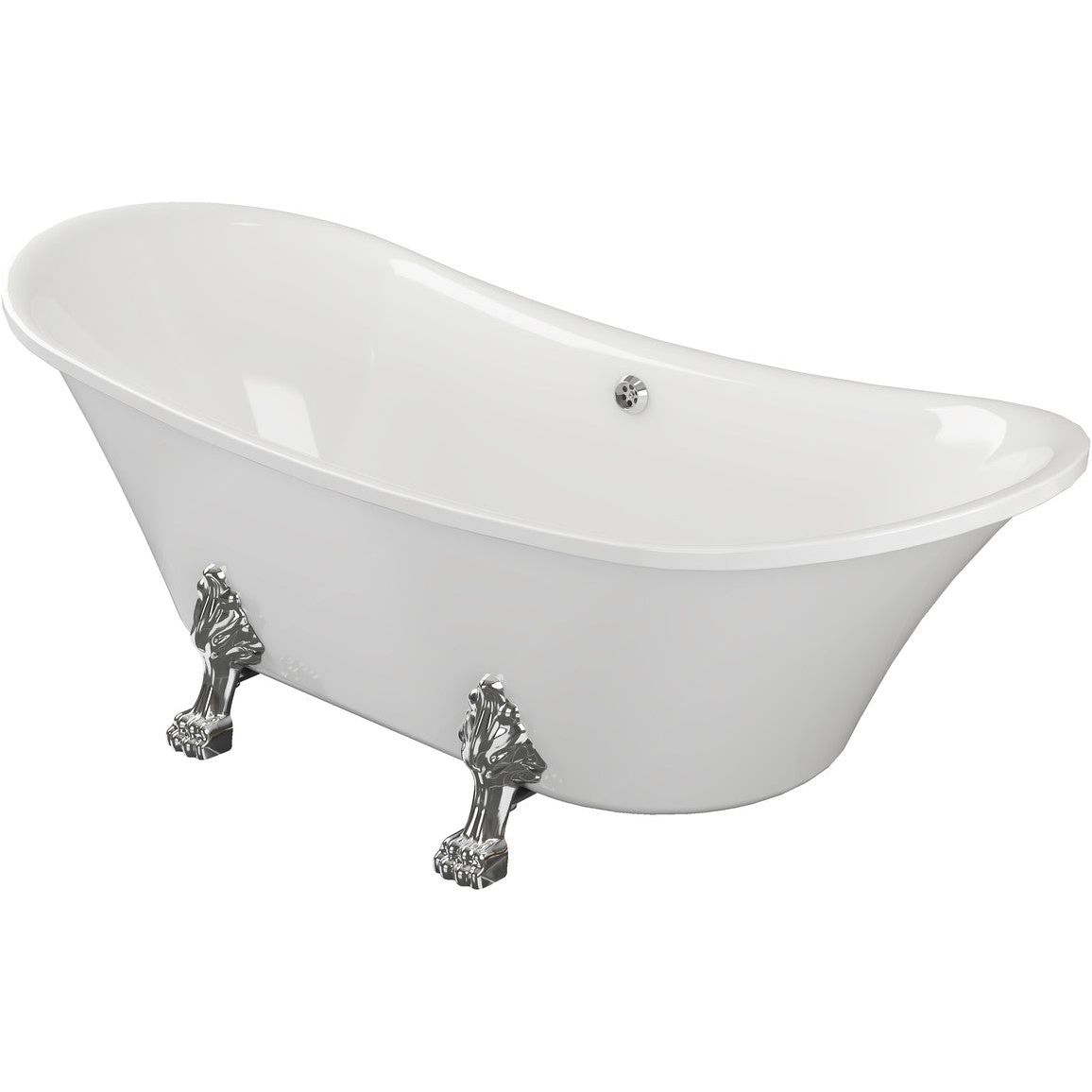 Baignoire autoportante Ansa 1760x710x775mm 0TH avec pieds