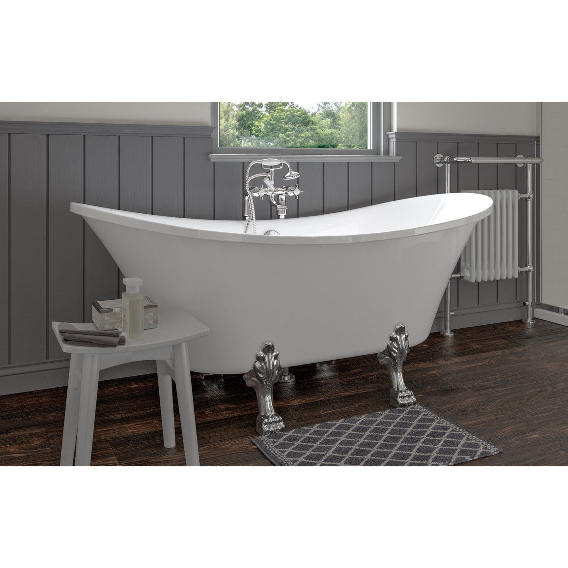 Baignoire autoportante Ansa 1760x710x775mm 0TH avec pieds