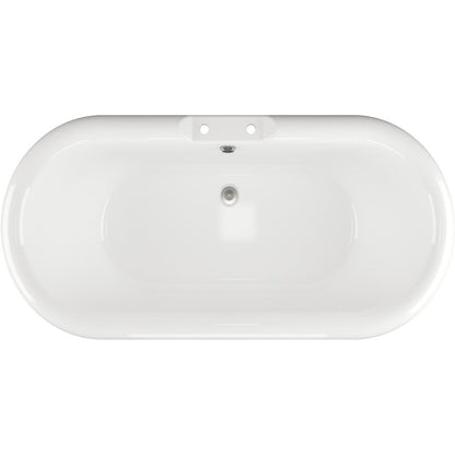 Amazon 2ème baignoire autoportante 1690 x 740 x 620 mm avec pieds – Blanc