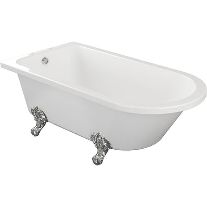 Usong Freestanding 1500x750x650mm 2TH Corner Bath w/Feet