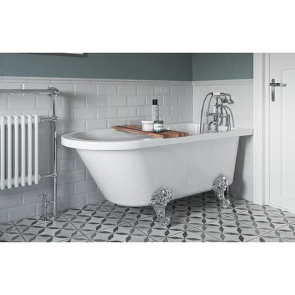 Usong Freestanding 1500x750x650mm 2TH Corner Bath w/Feet