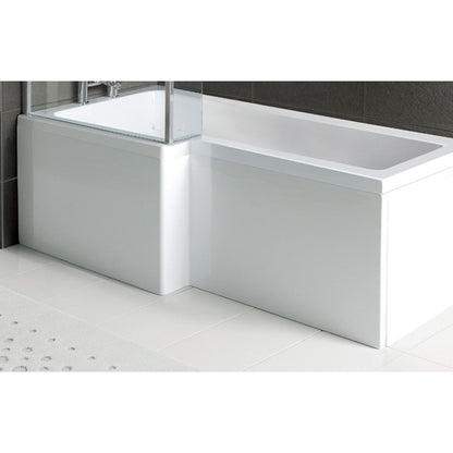 1700mm L Shape Front Bath Panel - White