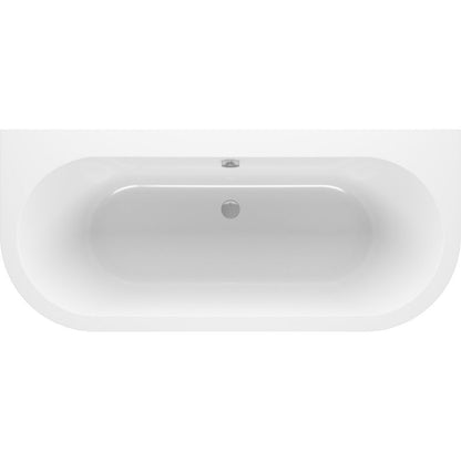 Gaia Back To Wall SUPERCAST 1700x750x600mm 0TH Bath w/Legs