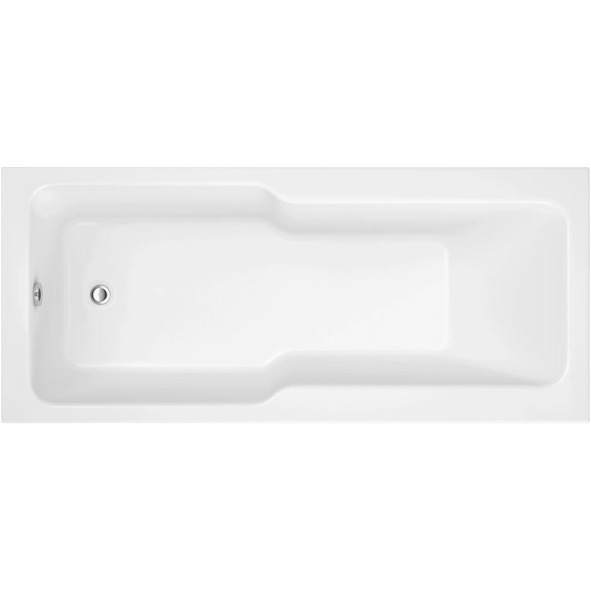 Onega Straight 1700x750x550mm 0TH "C" Shower Bath w/Legs