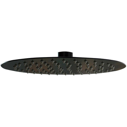 Vema Timea Black 250mm Round Showerhead