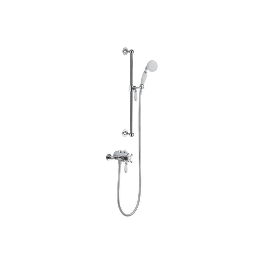 Burchs Shower Pack One - Kit de robinet de douche et de colonne montante concentrique à sortie unique