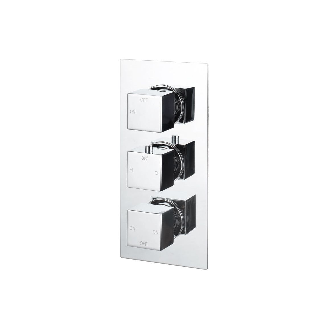 Eubank Thermostatic Three Outlet Triple Shower Valve