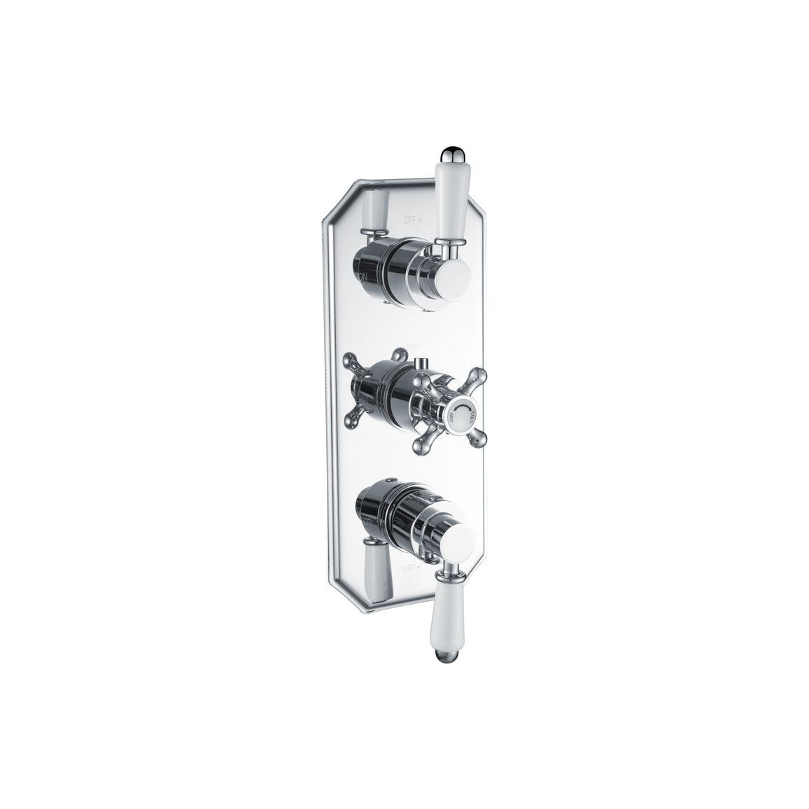 Burchs Traditional Lever Thermostatic Two Outlet Shower Valve