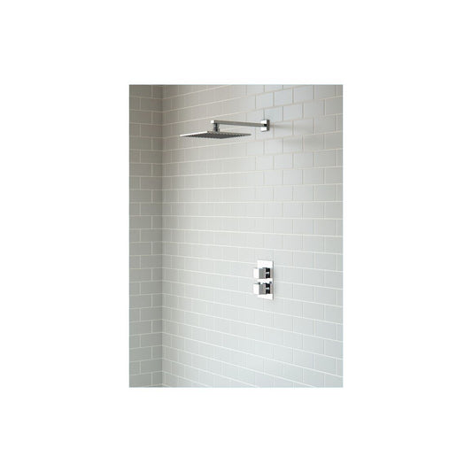 Eubank Shower Pack Two - Single Outlet Twin Shower Valve w/Overhead