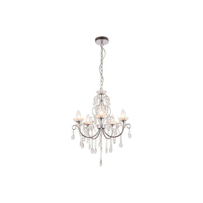 Birchmount 5 Arm Chandelier Ceiling Light - Chrome