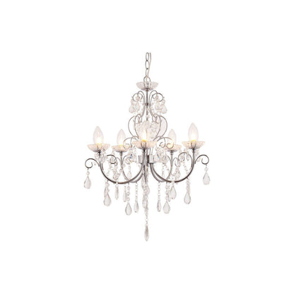 Birchmount 5 Arm Chandelier Ceiling Light - Chrome