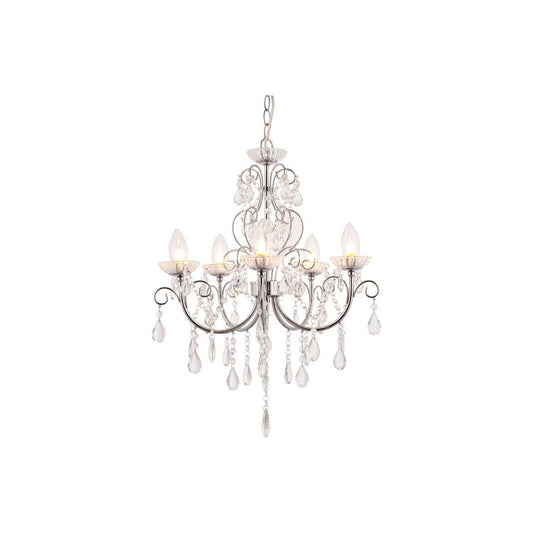 Birchmount 5 Arm Chandelier Ceiling Light - Chrome