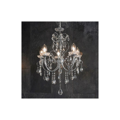 Birchmount 5 Arm Chandelier Ceiling Light - Chrome