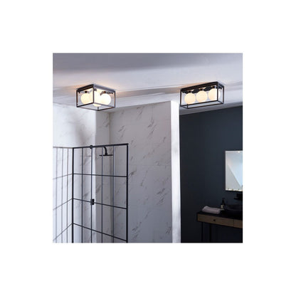 Rec Frame Ceiling Light - Matt Black