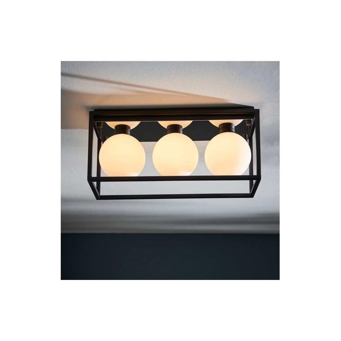 Rec Frame Ceiling Light - Matt Black