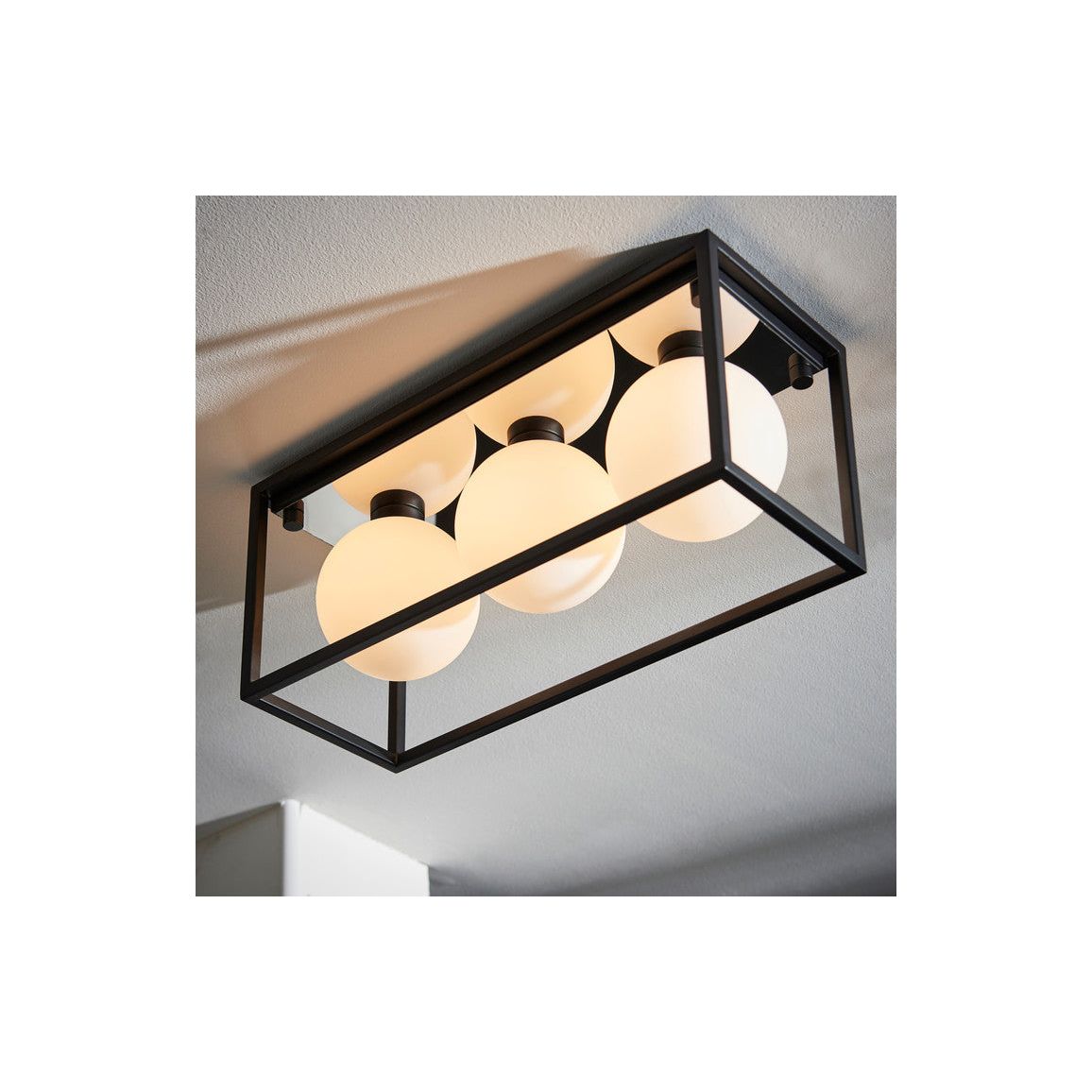 Rec Frame Ceiling Light - Matt Black