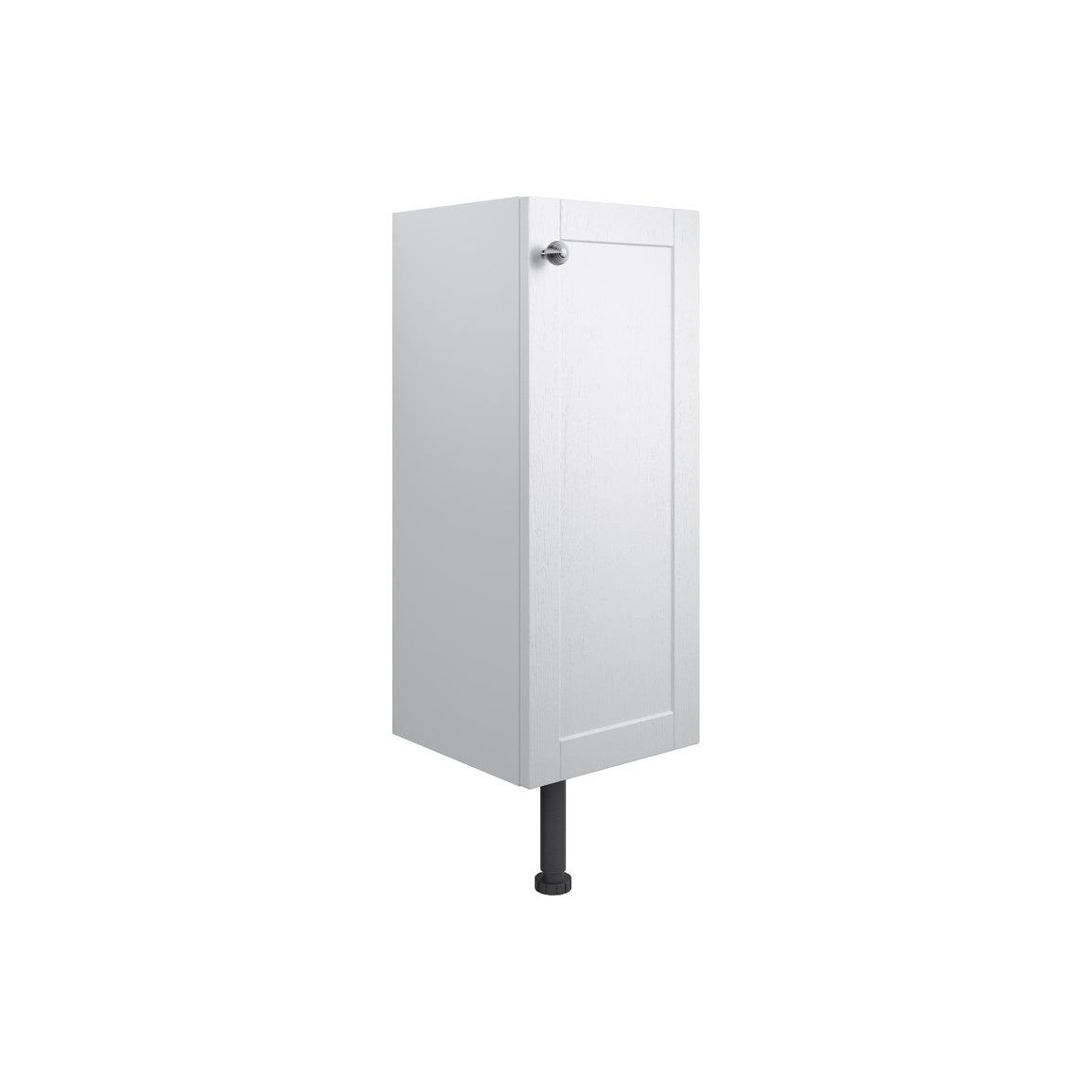 Meuble bas 1 porte Berry 300 mm - Frêne blanc satiné