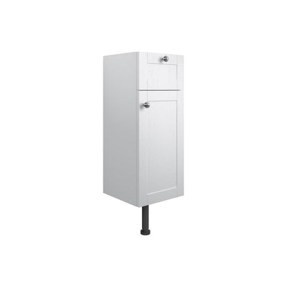 Meuble bas Berry 300 mm 1 tiroir, 1 porte - Frêne Blanc Satiné