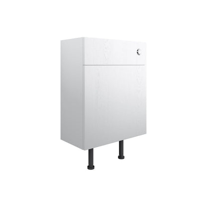 Berry 600mm WC Unit - Satin White Ash