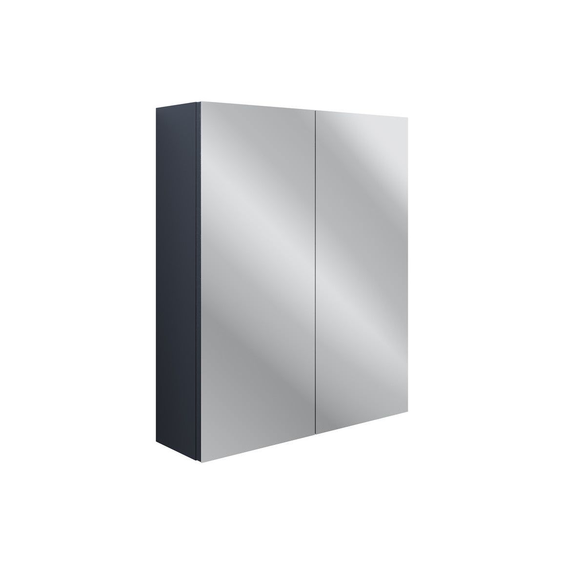 Berry 600mm 2 Door Mirrored Wall Unit - Indigo Ash