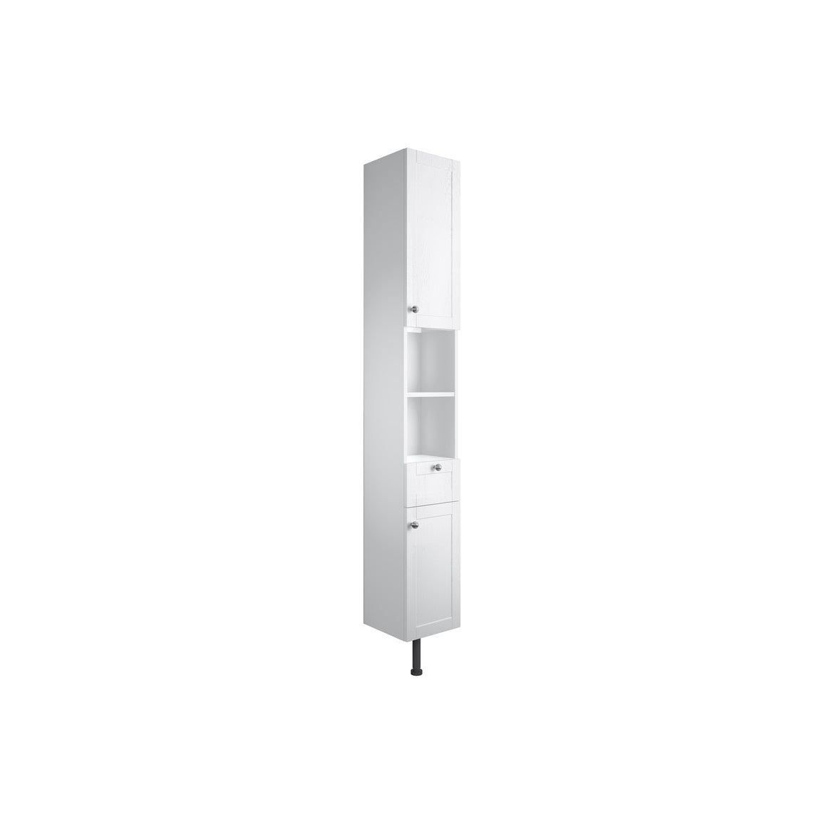 Berry 300mm 2 Door Tall Unit - Satin White Ash