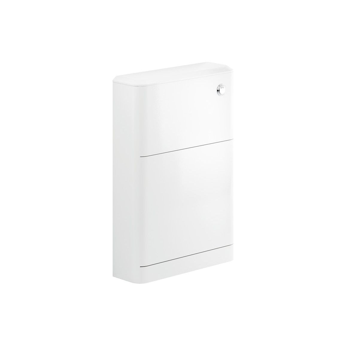 Mueble de inodoro de pie Fawn de 550 mm - Blanco brillante
