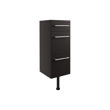 Cedar 300mm 3 Drawer Unit - Matt Graphite Grey