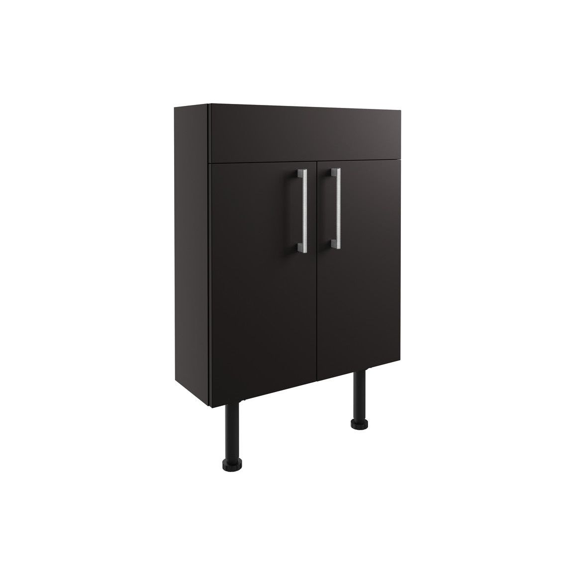 Meuble Lavabo Slim en Cèdre 600 mm - Gris Graphite Mat