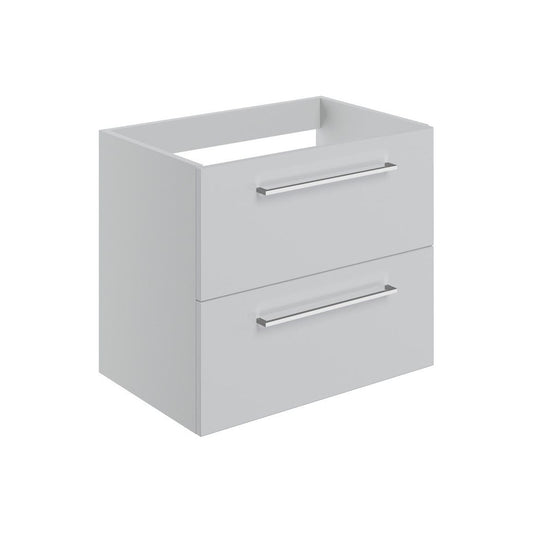 Mueble para lavabo suspendido con 2 cajones y 590 mm Bateba (sin parte superior) - Gris brillante