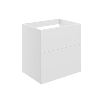 Mueble de lavabo suspendido con 2 cajones Glen de 590 mm (sin parte superior) - Blanco mate