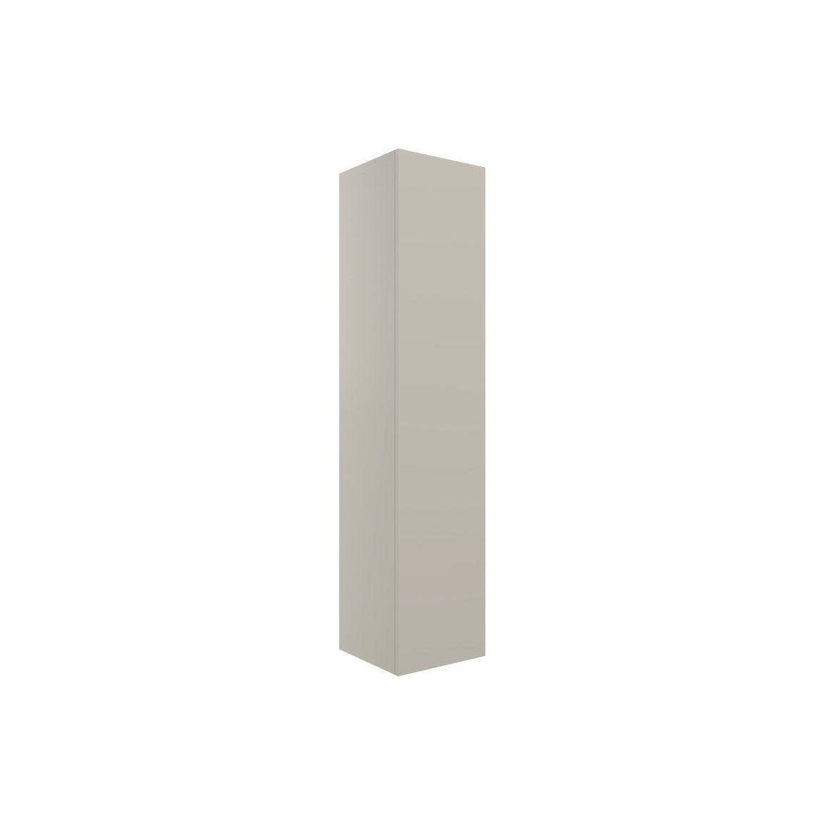 Glen 350mm Wall Hung 1 Door Tall Unit - Matt Latte