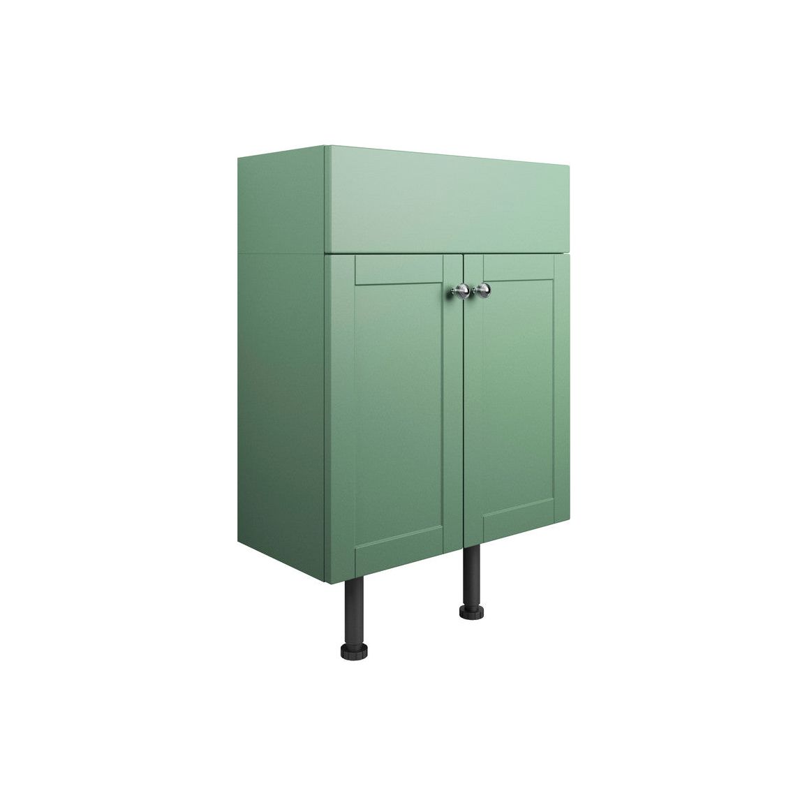 Mueble de lavabo Berry de 500 mm con 2 puertas - Verde salvia mate
