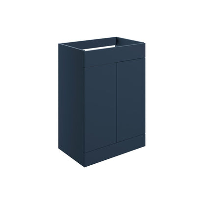 Glen 590mm Floor Standing 2 Door Basin Unit (No Top) - Matt Deep Blue