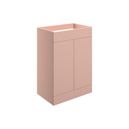 Glen 590mm Floor Standing 2 Door Basin Unit (No Top) - Matt Antique Rose