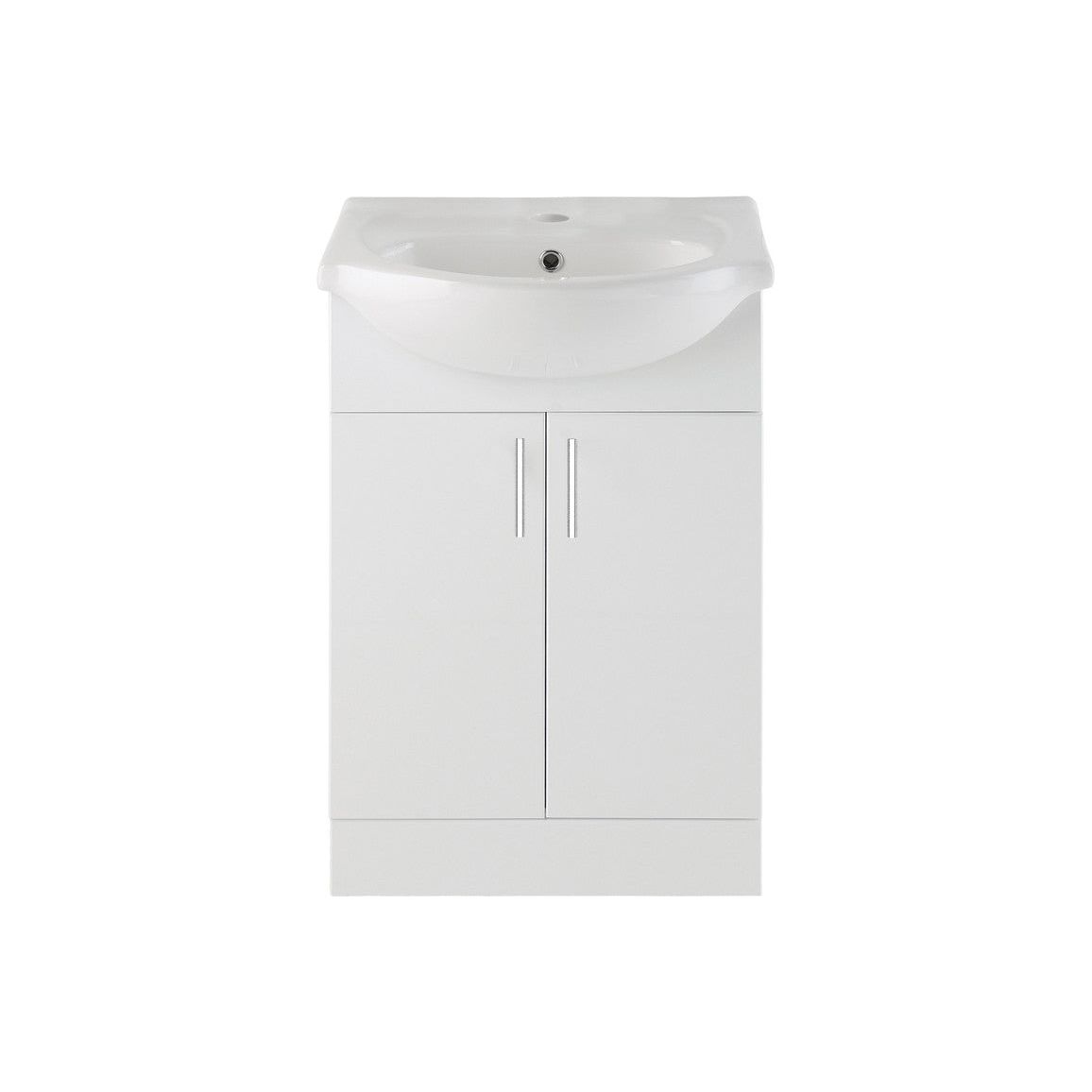 Meuble Lavabo et Vasque Aspen 560 mm - Blanc Brillant