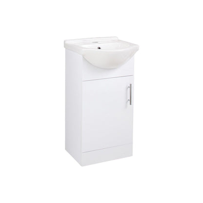 Mueble y lavabo Aspen de 450 mm - Blanco brillante