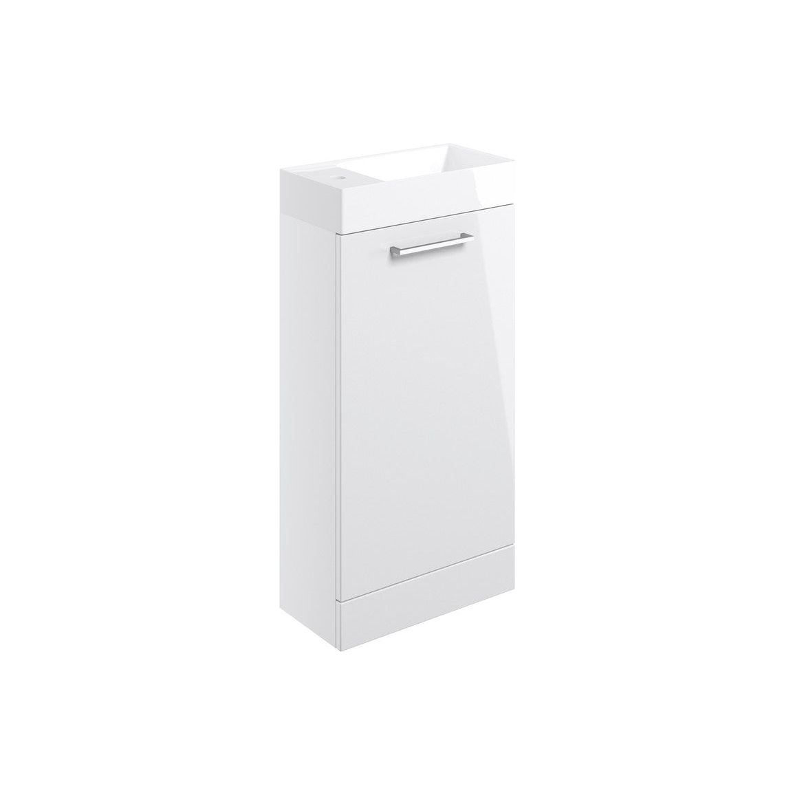 Bateba 410mm F/S Basin Unit & C/C Toilet Pack - White Gloss