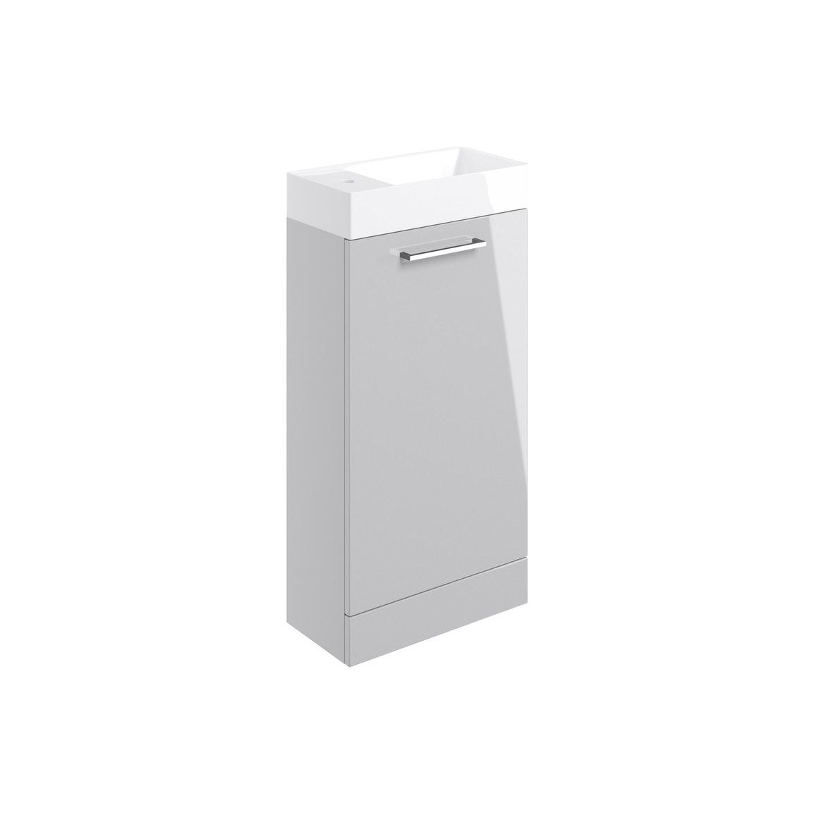 Bateba 410mm F/S Basin Unit & C/C Toilet Pack - Grey Gloss