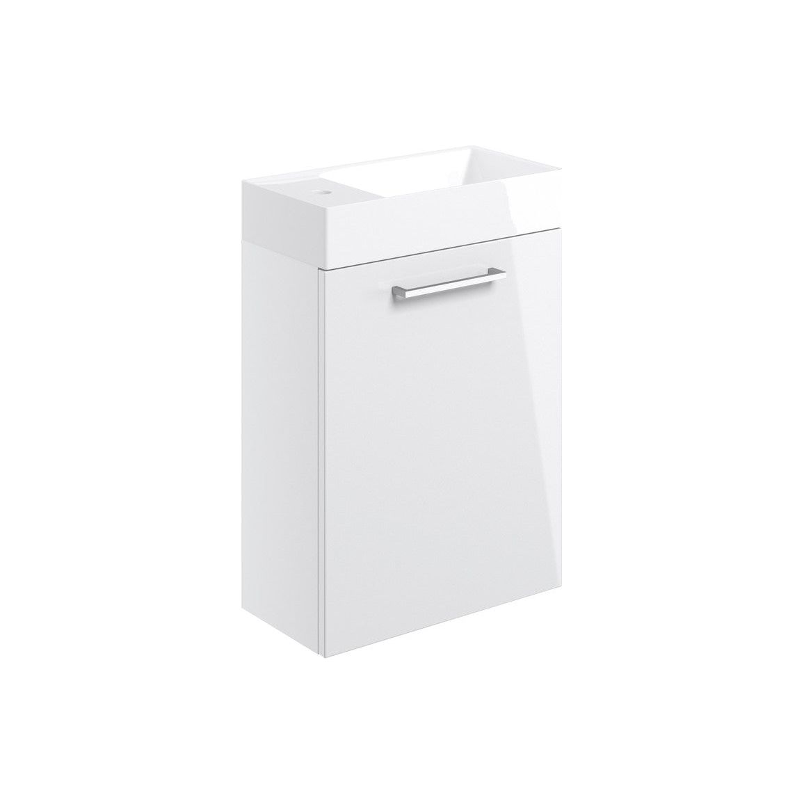 Bateba 410mm W/H Basin Unit & C/C Toilet Pack - White Gloss