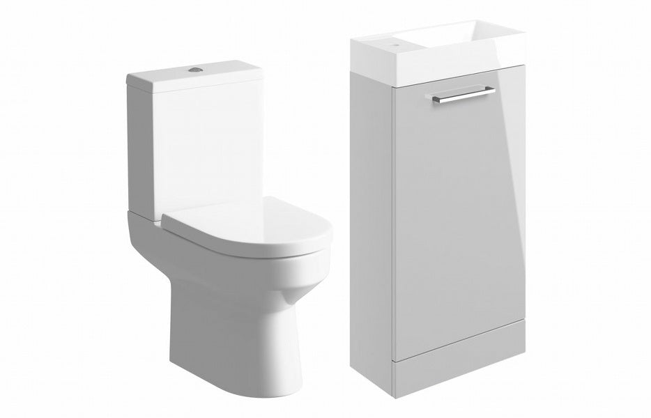 Bateba 410mm F/S Basin Unit & C/C Toilet Pack