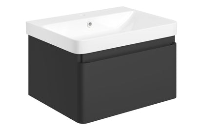 Prisca 605mm Wall Hung 1 Drawer Basin Unit & Basin