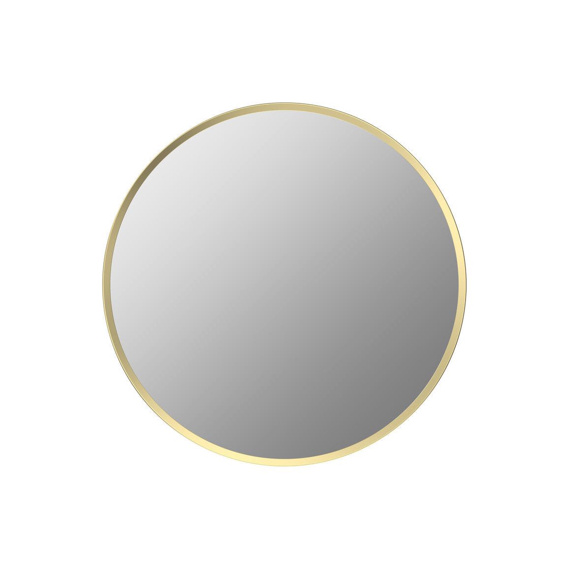 Espejo redondo Sangha de 600 mm - Latón cepillado