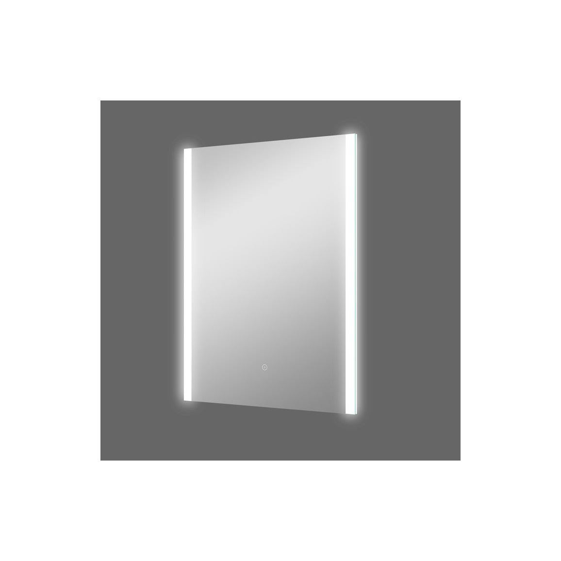 Espejo LED rectangular con iluminación frontal Erie de 500 x 700 mm