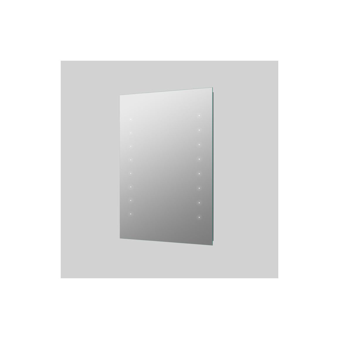 Espejo LED rectangular con pilas de 600 x 800 mm Lena