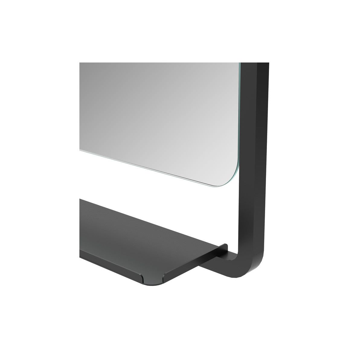 Miroir rectangulaire Tennesse 500 mm avec étagère 