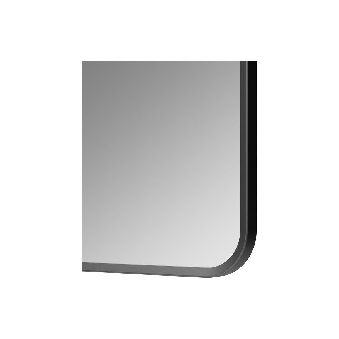Sangha 600x800mm Rectangle Mirror - Matt Black
