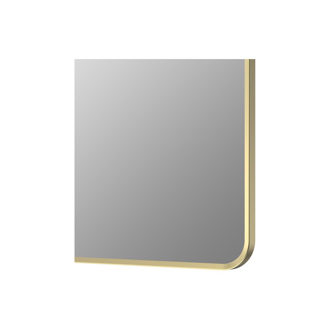 Sangha 600x800mm Rectangle Mirror - Brushed Brass